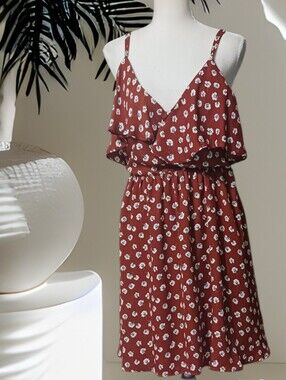 Exhilaration Ruffled Sundress Double Spaghetti Straps, Two Ways to Wear. XL NWOT